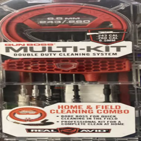 Real Avid Gun Boss .243, .260, 6.5MM Multi-Kit Sealed Cleaning Kit