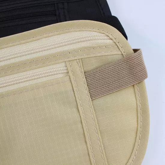 Invisible Travel Waist Packs Pouch for Passport Hidden Security Money Belt Bag