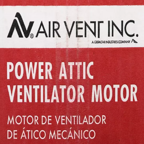 Air Vent Inc Power Attic Ventilation Motor