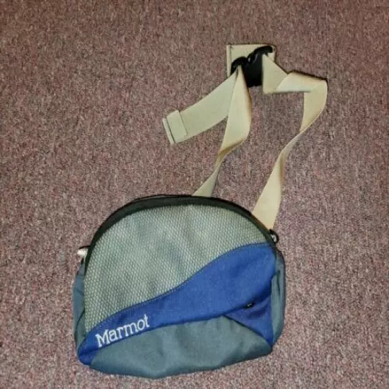 Marmot Fanny Pack blue Gray Outdoors Hiking 2 Pockets Sports