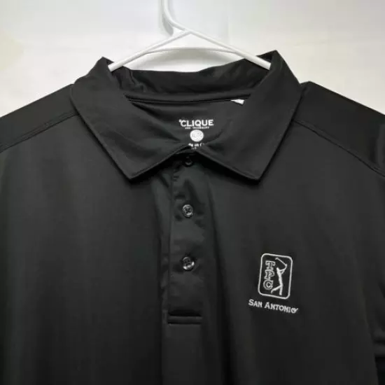 TPC San Antonio / Clique Mens Short Sleeve Golf Polo Shirt Size XL 