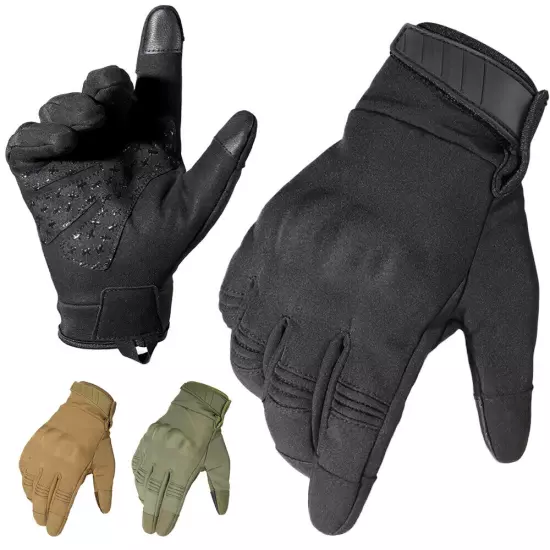 Tactical Gloves for Men Touchscreen Airsoft Paintball Motorcycle Non-Slip Gloves