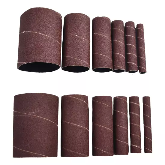 12 X 4.5in Sanding Drum Sleeves Kit Sanding Paper Drum Polishing Tools 80# 120#