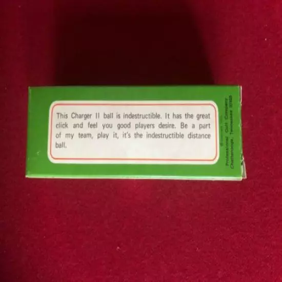 1973, Arnold Palmer, "Un-Opened" Sleeve "Charger II" Golf Balls (Scarce/Vintage)