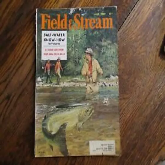 Field and Stream Magazine July 1959 Vintage Issue- Free Shipping!