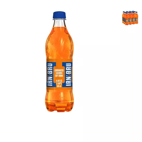 Thirst-Quenching Irn Bru - Original Flavor Soft Drink, 12 Bottles of 16.9 oz