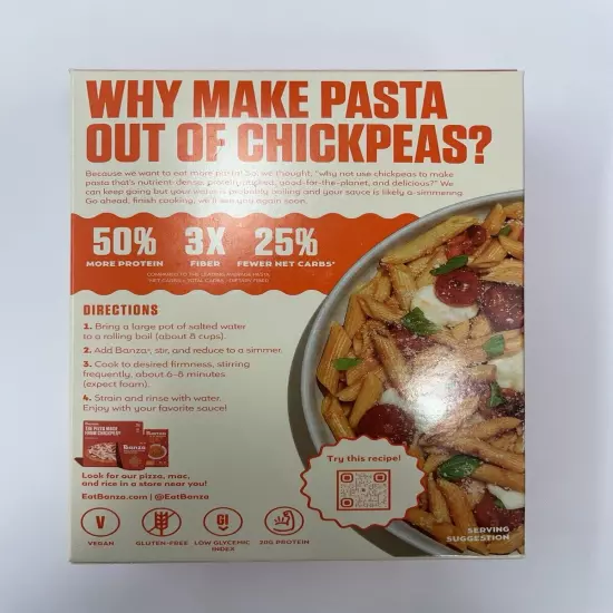 Banza - Chickpea Pasta - Case of 6 - 8 oz.