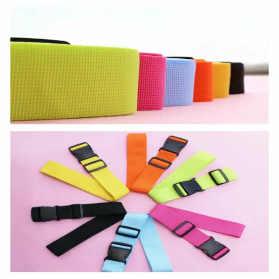 Travelling Colorful Adjustable Luggage Baggage Straps Tie Down Belt New