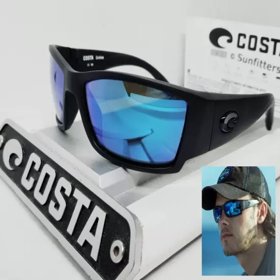 COSTA DEL MAR blackout/blue mirror CORBINA polarized 580G sunglasses NEW IN BOX!