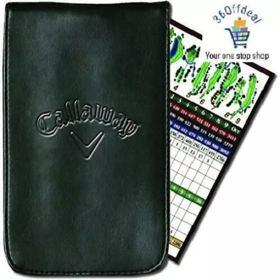 Callaway Golf Leather Scorecard Holder.