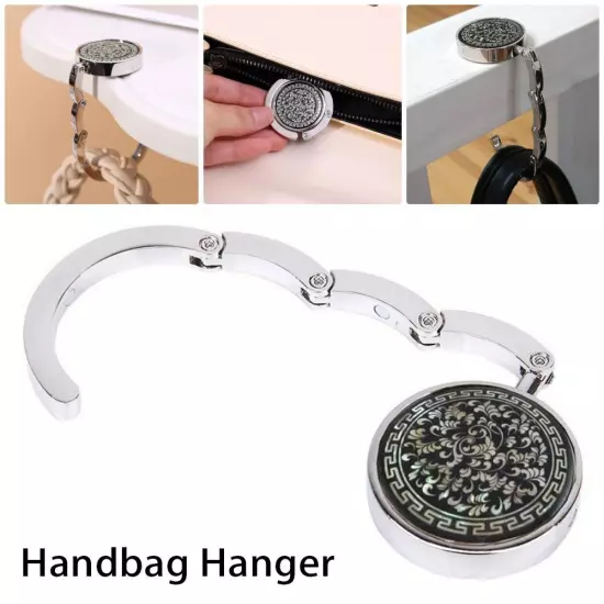 1Pcs Holder Rack Handbag Hanger Vintage Flowers Purse Bag Hook