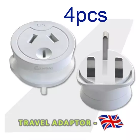 New Travel Adaptor Adapter Socket to Plug Australia AU NZ To UK Singapore HK