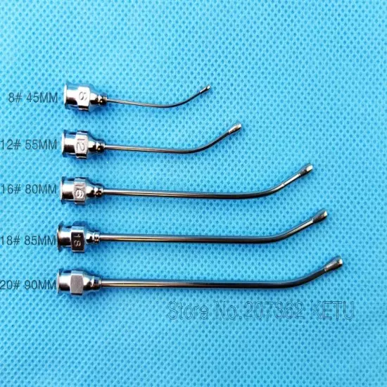 5Pc various Curve Feeding Gavage Needle Dose Tube Veterinary