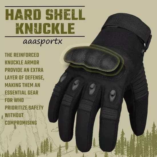 aaasportx Tactical Gloves Medium - Motorcycle Gloves Military Tactical Gloves...