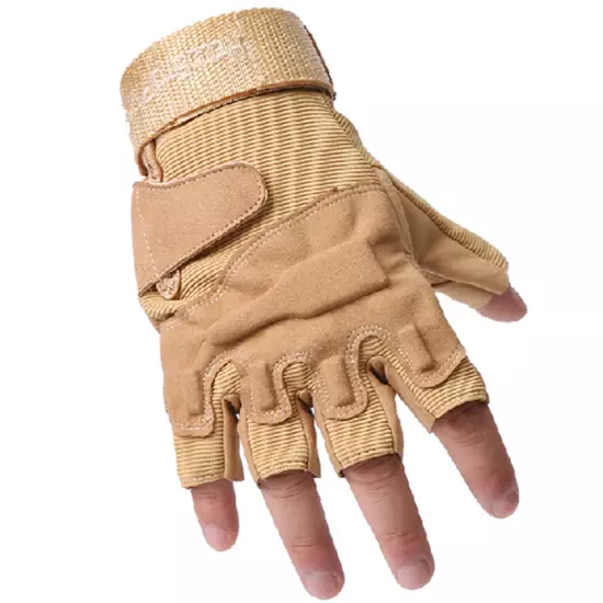 Fingerless Half-Finger Tactical Gloves Motorcycle Driving Gloves Riding Gloves