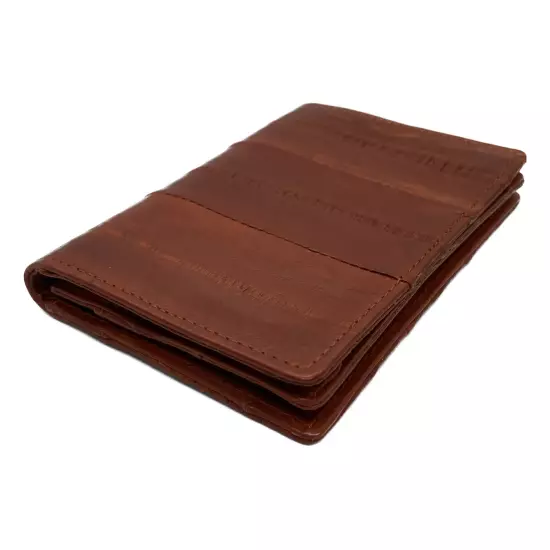 Genuine Eel Skin Leather Business Card ID Wallet Credit Card Case