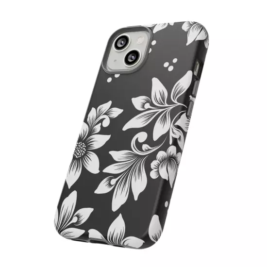 Black & White Floral Style - Tough Cases