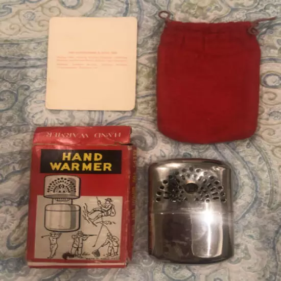 Vintage Phoenix Hand Warmer Cig Lighter w/ box bag instructions Fish Golf Hunt