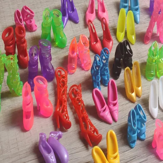 20 pairs of Mix Lot Fashion Doll Shoes