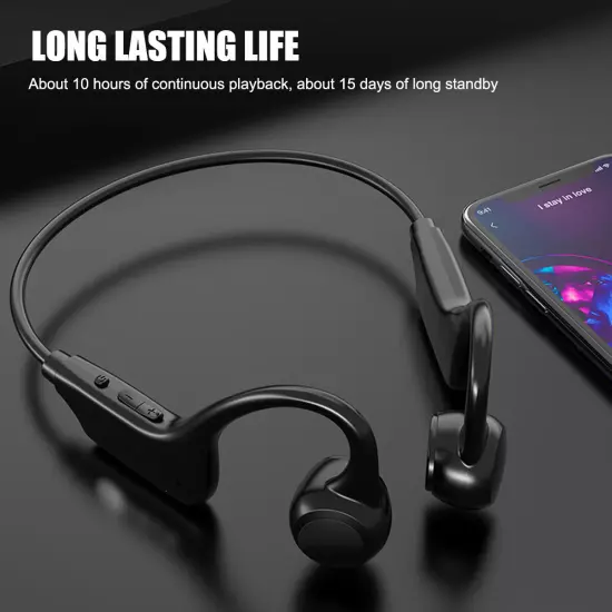 Wireless Bluetooth 5.3 Outdoor Bone Conduction Headphones Earbuds Sport Headset