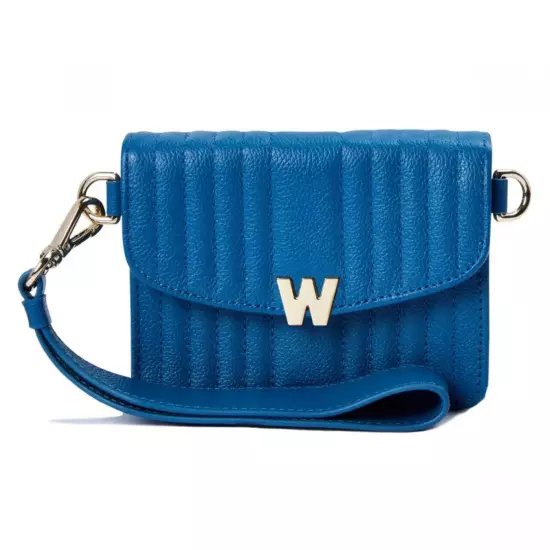 WOLF Mimi Crossbody Bag with Wristlet in Marine Blue Color-NWT-Org Pkg-768524