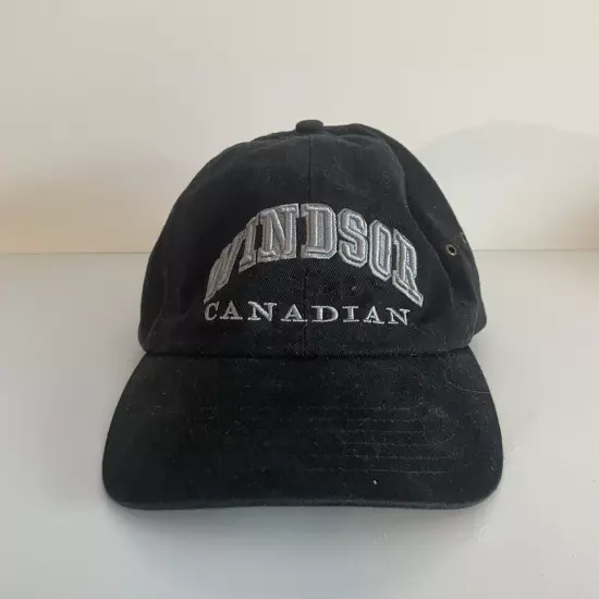 Windsor Canadian Whiskey Adjustable Hat Black Snapback Cap