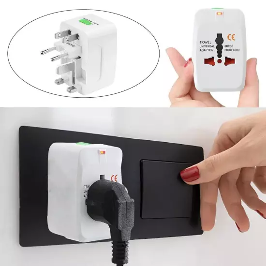 Travel Adapter World Wide Use Universal New Plug Charger UK EU AU US Port