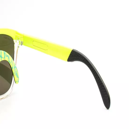 Oakley Frogskins OO9284 Sunglasses Tennis Ball Yellow / Clear Prizm Ruby w/Pouch