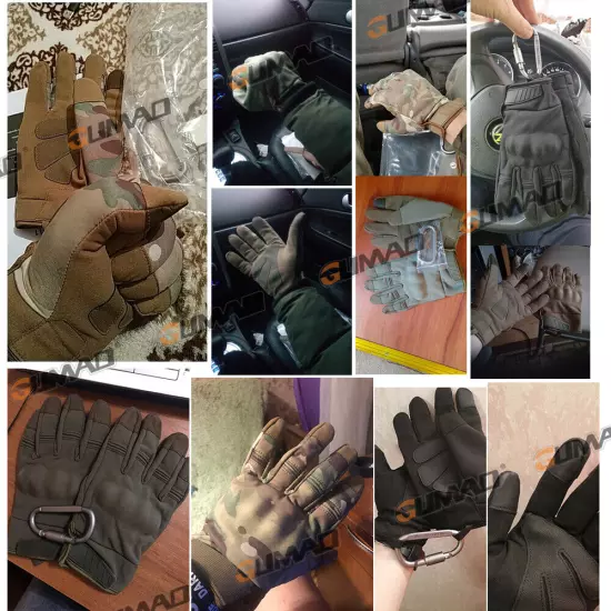 Tactical Touch Screen Full Finger Gloves for Men Airsoft Shooting Hunting Gloves