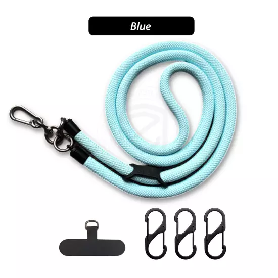 Universal Crossbody Phone Lanyard With Carabiner Hook For iPhone Samsung Google