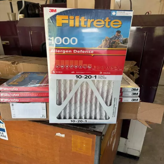 Filtrete by 3M Allergen Defense 1000 Furnace Filters (10x20x1) 4 Pack MERV 11