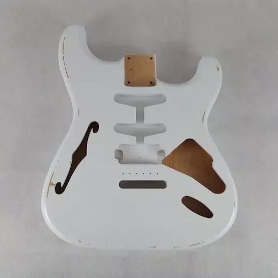 Custom Order Guitar Body, Semi Hollow, S-Style, Aged Nitro, Fits Strat® Neck