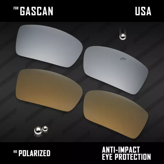 Anti Scratch Polarized Replacement Lenses for-Oakley Gascan OO9014 Options