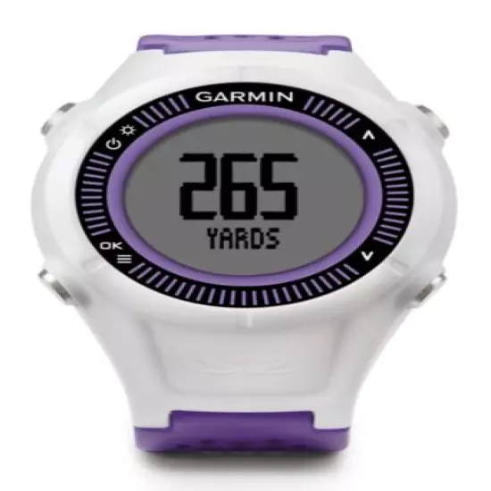 Garmin Approach S2 GPS Golf Watch / Rangefinder - Purple/White with Charger