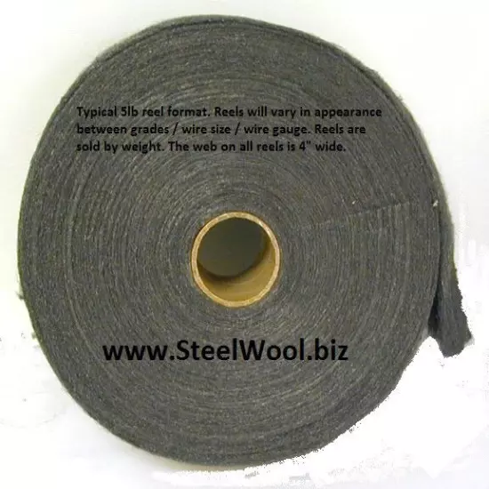 5lb Steel Wool Reel # 1/0 - Fine