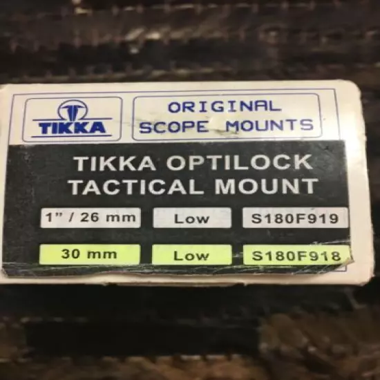 Optilock 30mm Blue Low Tactical Rings Sako Scope Mount Picatinny TRG-42