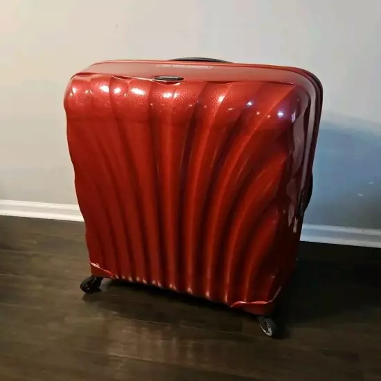 Samsonite Black Label Cosmolite 3.0 34" Extra Large XL Spinner Check Luggage Red