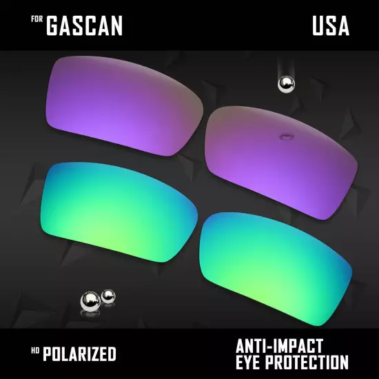 Anti Scratch Polarized Replacement Lenses for-Oakley Gascan OO9014 Options