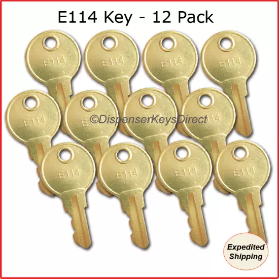 ASI - "E114" Key for Paper Towel, Toilet Tissue & Soap Dispensers - (12/pk.)