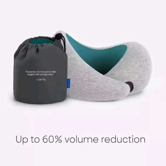 Ostrich Pillow Go Neck Pillow One Size Travel Rest Comfort Blue Reef