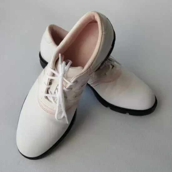 Women's Adidas Z-Traxion White/Pink Oxford Golf Shoes Size 9.5