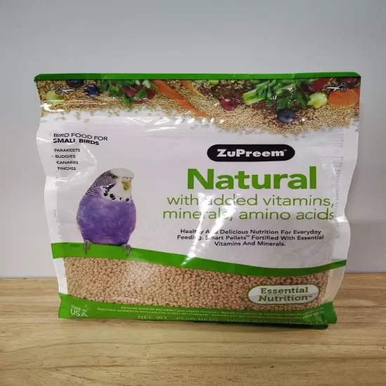 ZuPreem® Natural Bird Food | Daily Bird Food for Small Birds | 2.25 lb