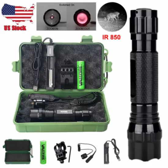 Infrared IR Illuminator Night Vision Zoom LED Night Flashlight Lamp 850nm 940nm