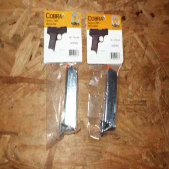 2 - Cobra Denali .32 - factory NEW 6rd mags magazines clips (C199)