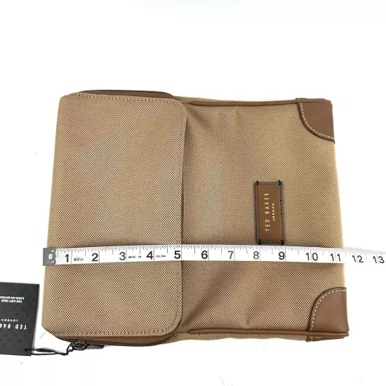 Ted Baker Smart Nylon Shirt Case With Pouch Brown Natural Travel Brand New