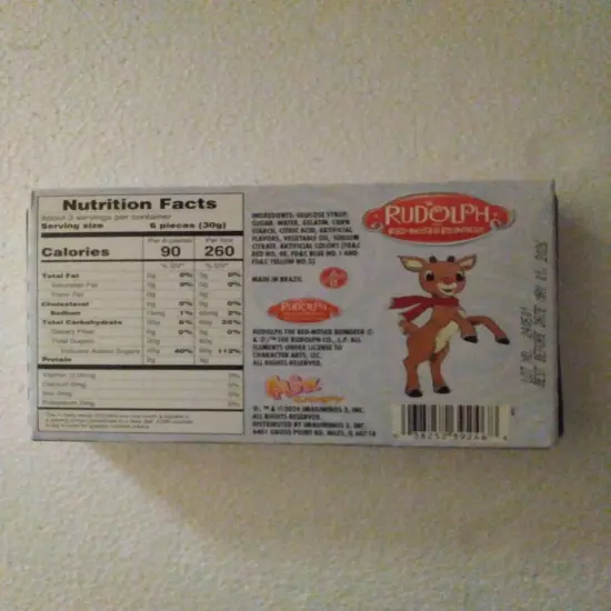 RUDOLPH THE RED NOSE REINDEER AND FRIENDS GUMMIES 3OZ