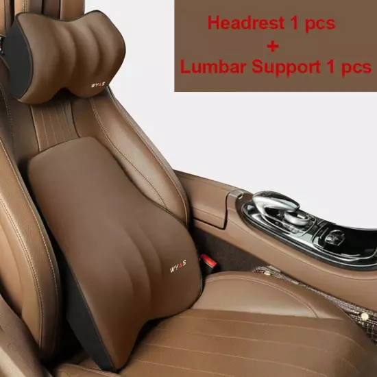 Car Pillow Lumbar Support Back Cushion Car Seat Neck Pillow Auto Pillow Cushion