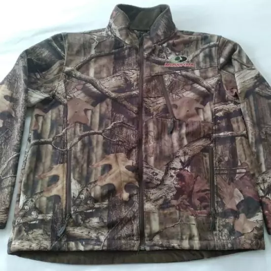 Mossy Oak Break Up Infinity Men's M Woodland Camo Full Zip Stretch Jacket