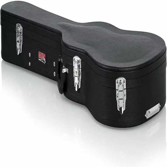 Gator Cases Hard-Shell Wood Case for 3/4 Size Acoustic Guitars (GWE-ACOU-3/4)