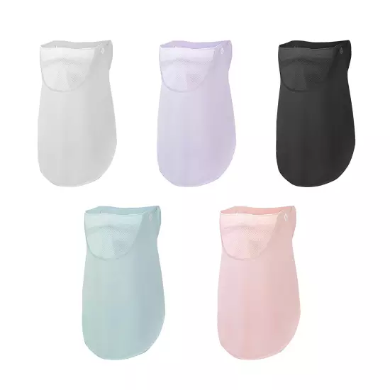 Women Summer Face Cover Protction Earloop Neck Gaiter Breathable Face V1O2